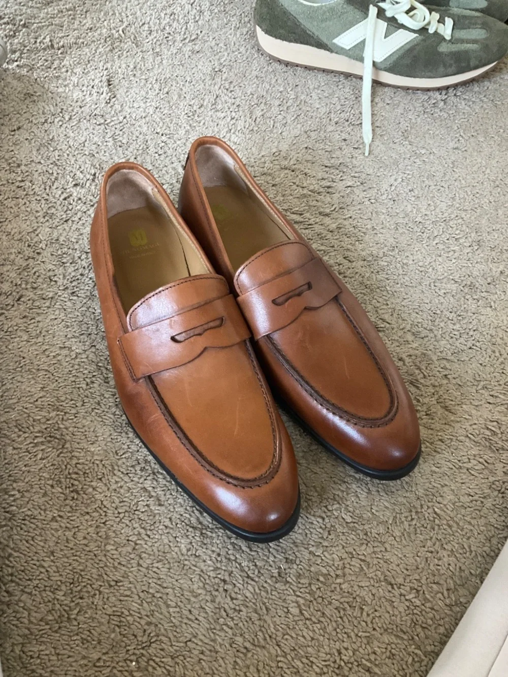 Bruno Magli Men's Ricci Penny Loafers, Leather Shoes, Slip-On Dress Shoes